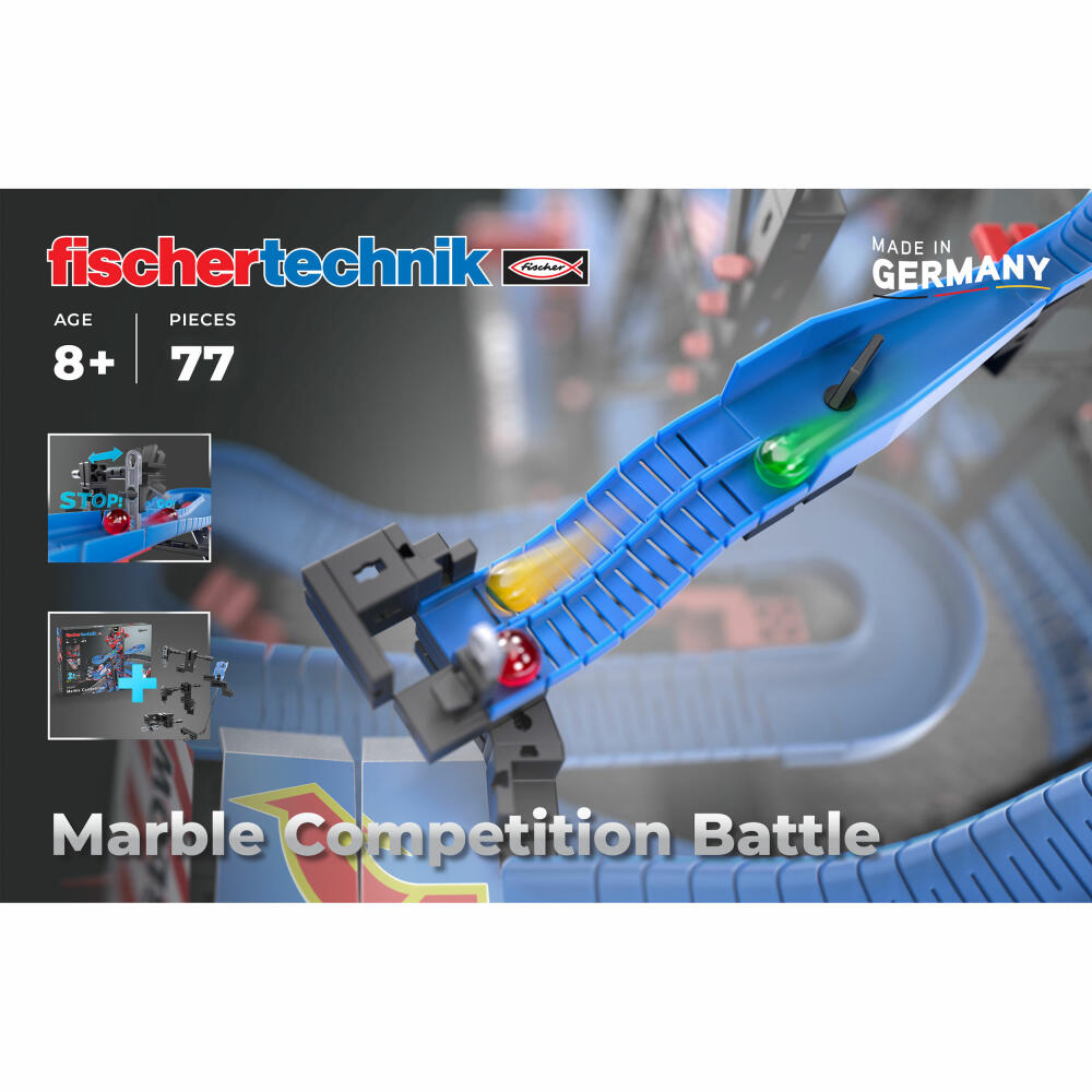 fischertechnik Marble Competition Battle, 77-tlg., Erweiterung, Ergänzung, Kugelbahn, ab 8 Jahren, 571898