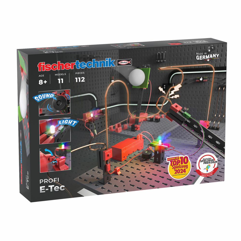 fischertechnik E-Tec, 112-tlg., Baukasten, Elektrik, Konstruktionsspielzeug, ab 8 Jahren, 571905