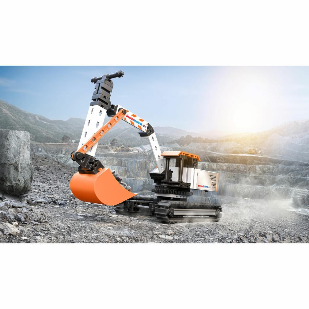fischertechnik Bagger, 125.tlg., Baukasten, Konstruktionsspielzeug, ab 7 Jahren, 576104