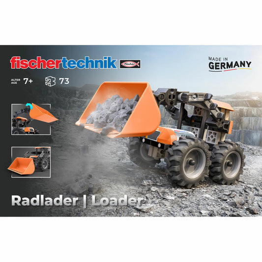 fischertechnik Loader Radlader, 73-tlg., Baukasten, Konstruktionsspielzeug, ab 7 Jahren, 576106