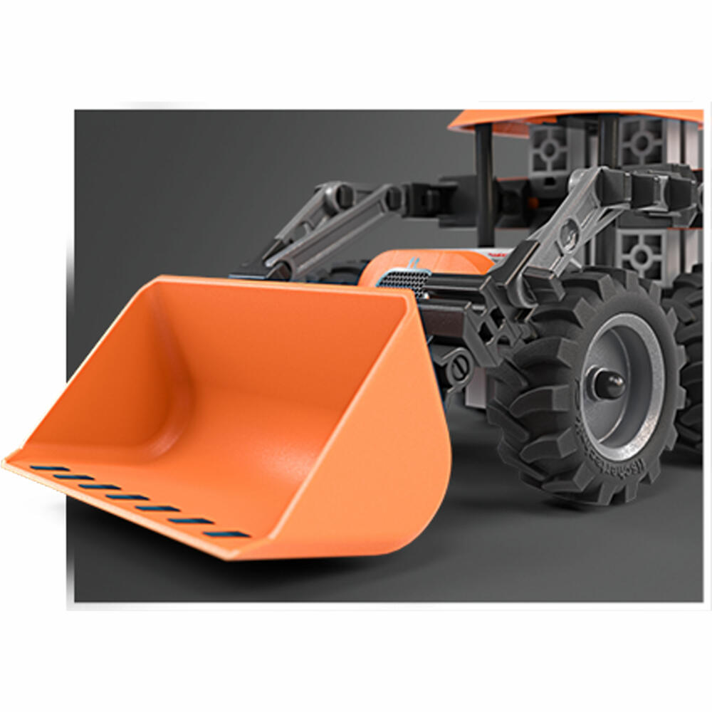 fischertechnik Loader Radlader, 73-tlg., Baukasten, Konstruktionsspielzeug, ab 7 Jahren, 576106