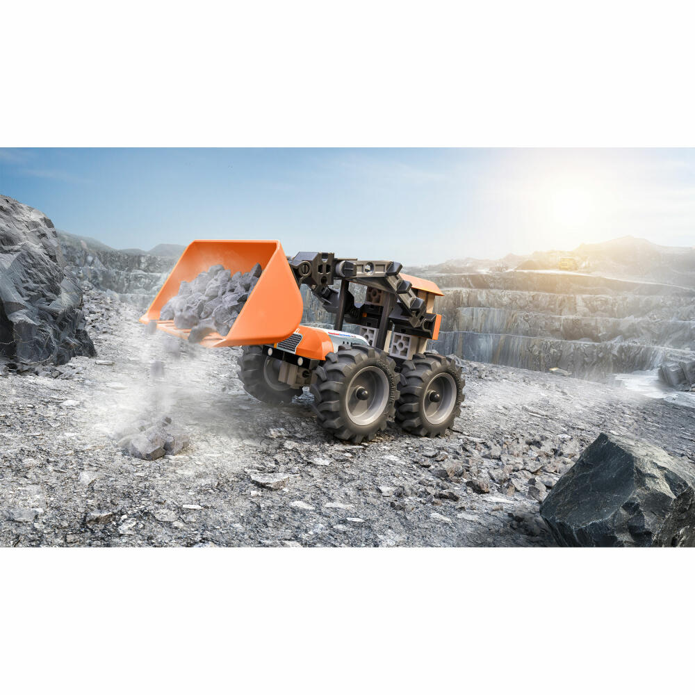 fischertechnik Loader Radlader, 73-tlg., Baukasten, Konstruktionsspielzeug, ab 7 Jahren, 576106