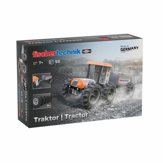 fischertechnik Traktor, 58-tlg., Baukasten, Konstruktionsspielzeug, ab 7 Jahren, 576107