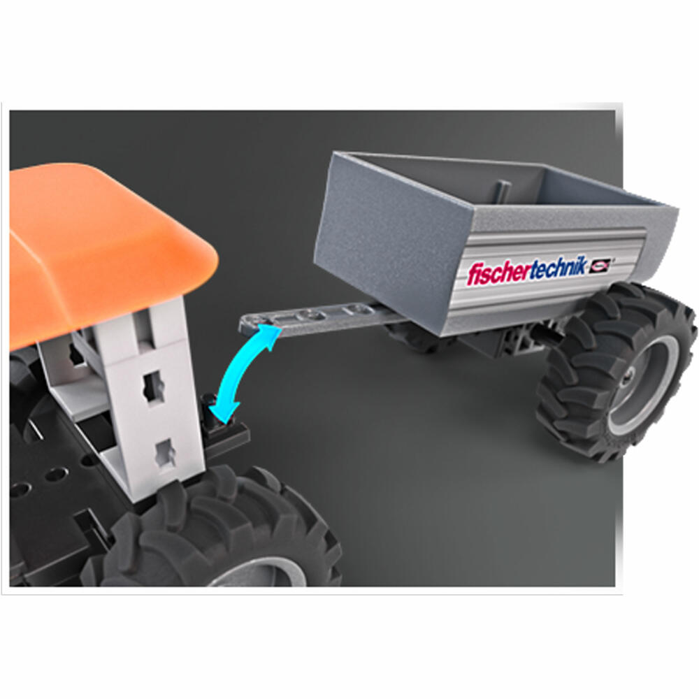 fischertechnik Traktor, 58-tlg., Baukasten, Konstruktionsspielzeug, ab 7 Jahren, 576107