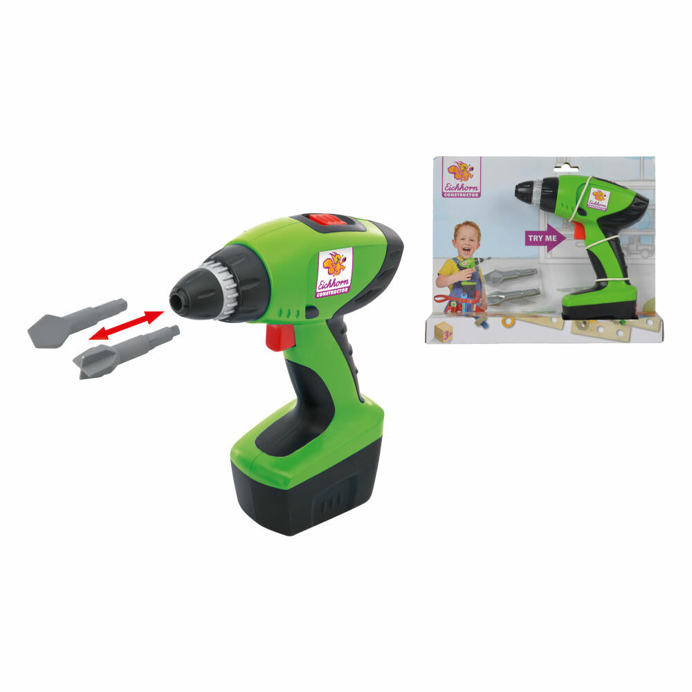 Eichhorn Compact Screwdriver for Constructor, Screwing Machine, Hand Screwdriver, Children's Toy, Phillips and Slotted, 100039050