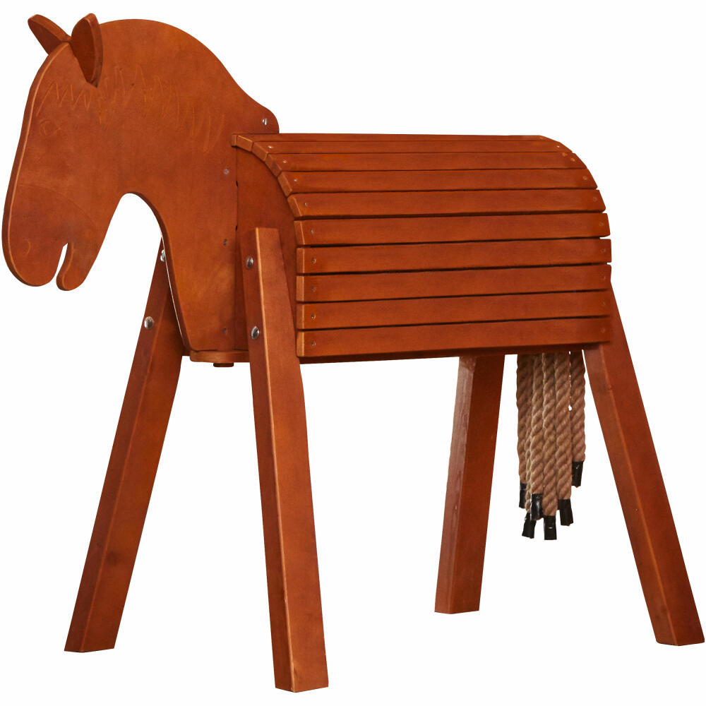 HABA JAKO-O Holzpferd lasiert, für den Garten, Spielzeugpferd, Voltigierpferd, 1142104