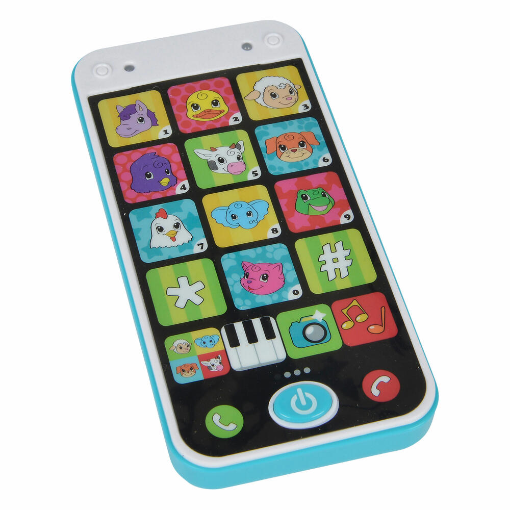 Simba ABC Smartphone Lernspielzeug, Spiel Handy, Kinder, Baby Spielzeug, Musik, inkl. Batterien, 104010002