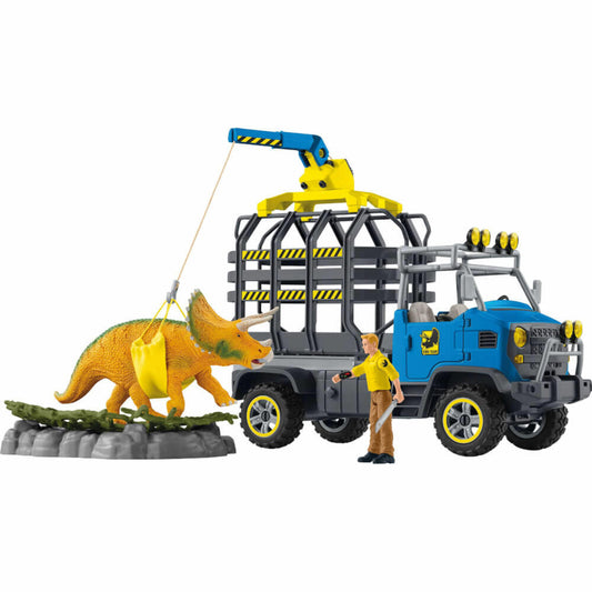 Schleich Dinosaurs Dinosaurier Truck Mission, Dino, Spielfigur, Figur, Transporttruck, ab 4 Jahre, 42565