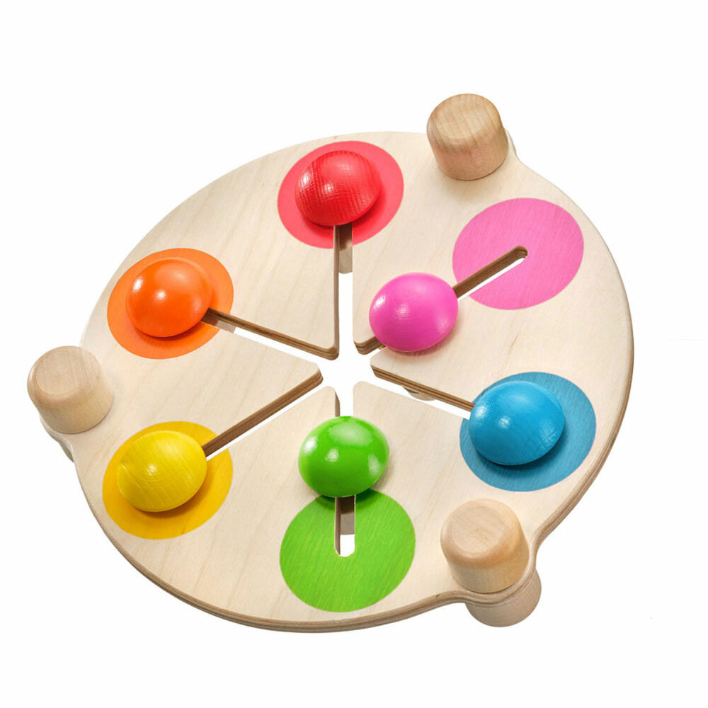 Selecta Coloformi, Schiebespaß mit Farben und Formen, Schiebespiel, Motorikspiel, Motorikspielzeug, 62083