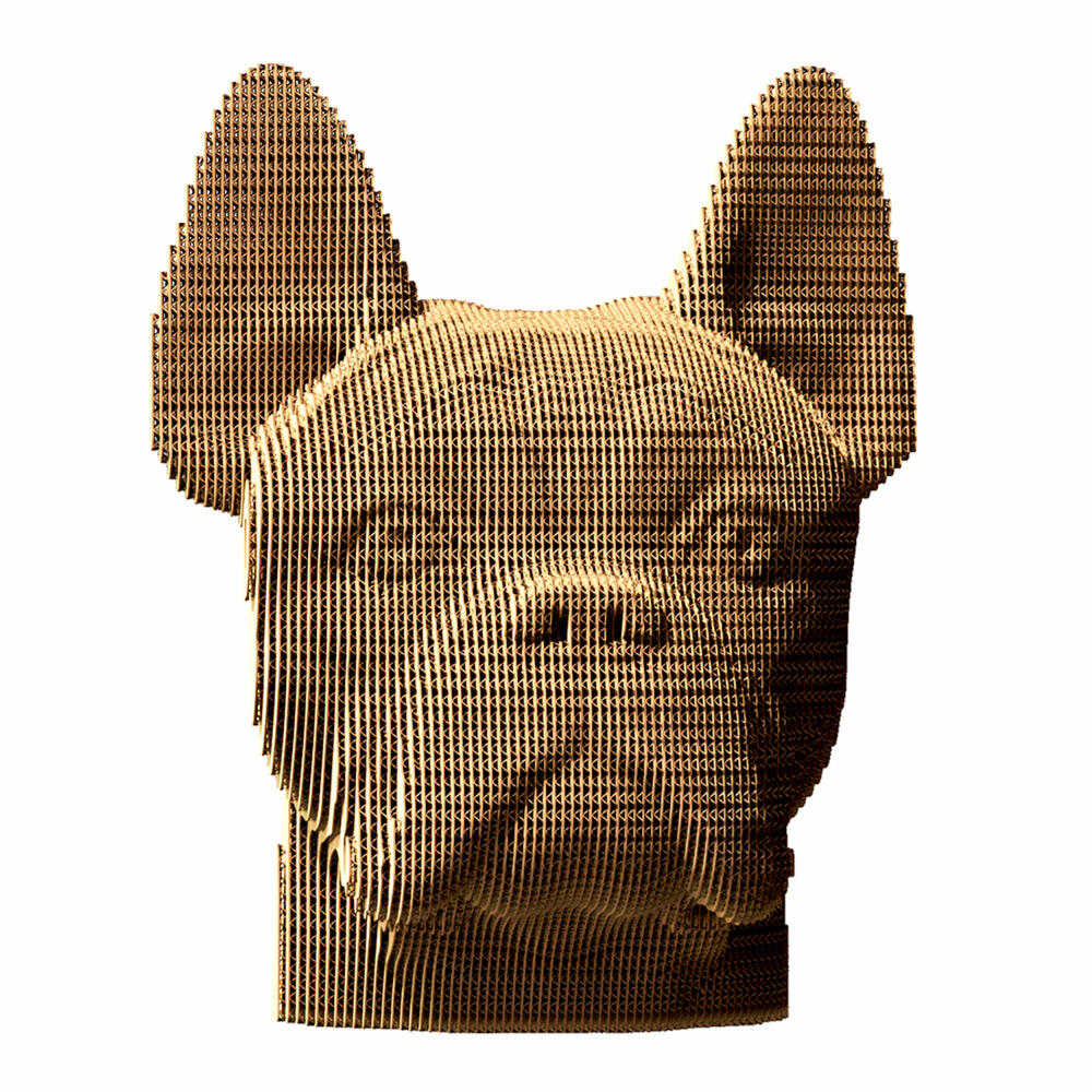 Cartonic 3D-Puzzle Bulldog, Hund, Papp-3D-Bausatz, Pappe, 131 Teile, CARTMBDG