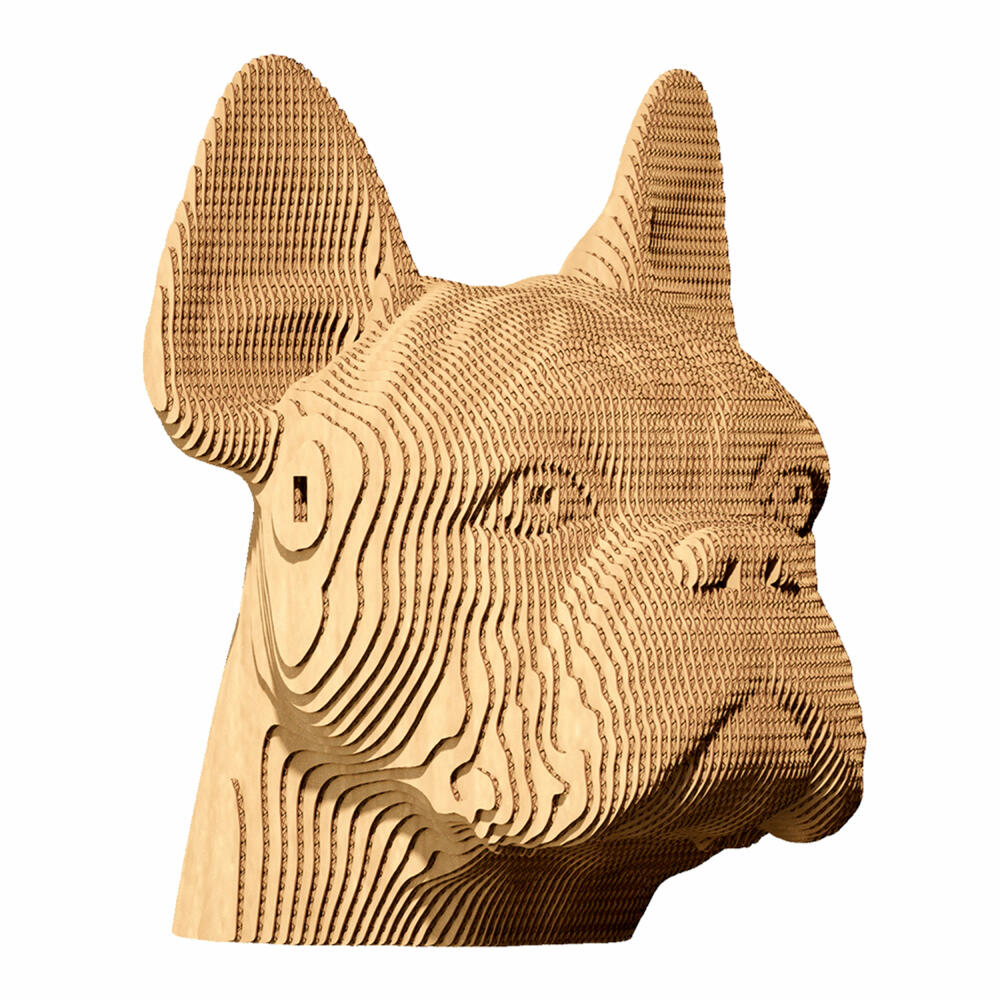 Cartonic 3D-Puzzle Bulldog, Hund, Papp-3D-Bausatz, Pappe, 131 Teile, CARTMBDG