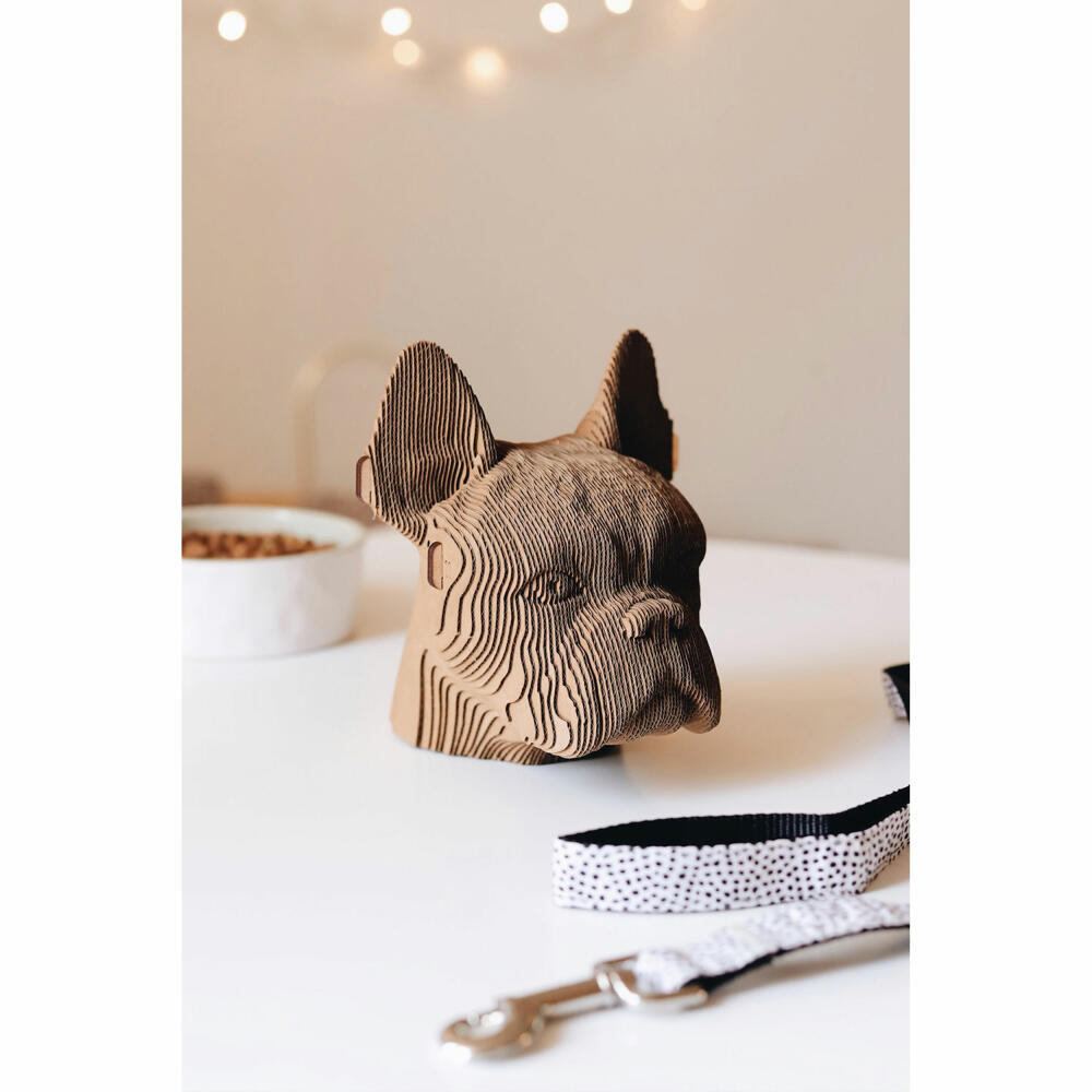 Cartonic 3D-Puzzle Bulldog, Hund, Papp-3D-Bausatz, Pappe, 131 Teile, CARTMBDG