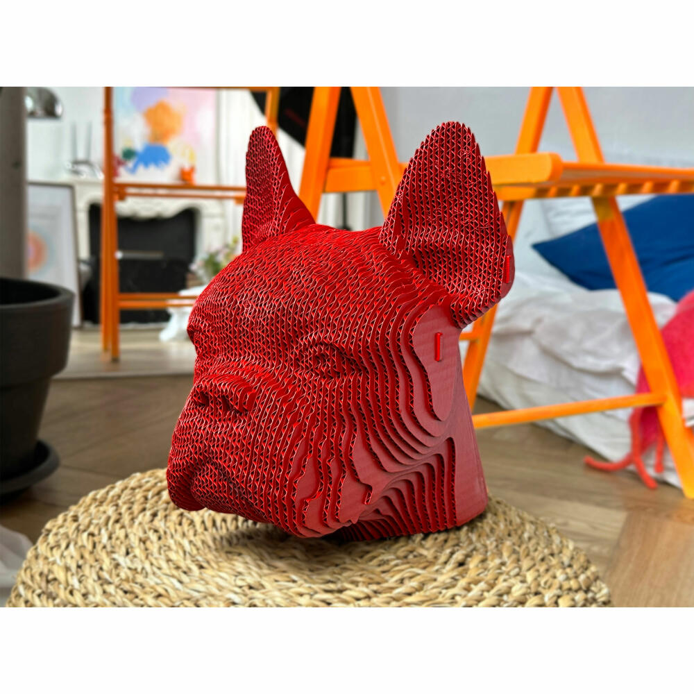 Cartonic 3D-Puzzle Bulldog, Hund, Papp-3D-Bausatz, Pappe, 131 Teile, CARTMBDG