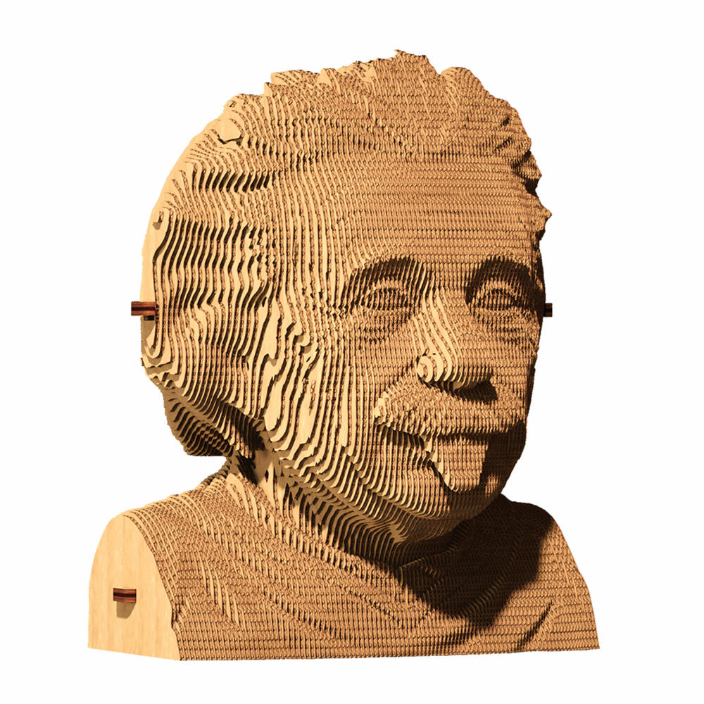 Cartonic 3D-Puzzle Albert Einstein, Büste, Papp-3D-Bausatz, Pappe, 172 Teile, CARTMALB