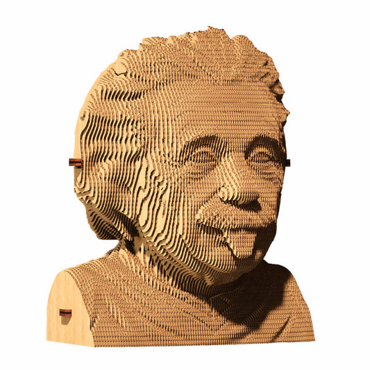 Cartonic 3D-Puzzle Albert Einstein, Büste, Papp-3D-Bausatz, Pappe, 172 Teile, CARTMALB
