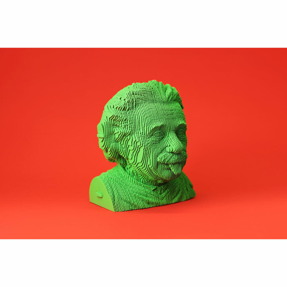 Cartonic 3D-Puzzle Albert Einstein, Büste, Papp-3D-Bausatz, Pappe, 172 Teile, CARTMALB