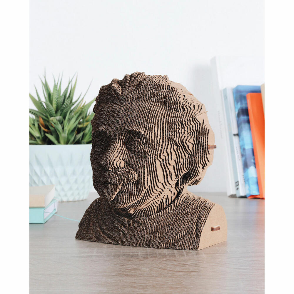 Cartonic 3D-Puzzle Albert Einstein, Büste, Papp-3D-Bausatz, Pappe, 172 Teile, CARTMALB