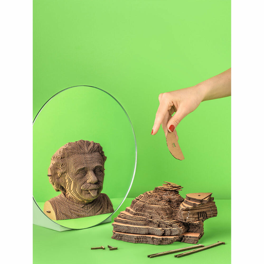 Cartonic 3D-Puzzle Albert Einstein, Büste, Papp-3D-Bausatz, Pappe, 172 Teile, CARTMALB