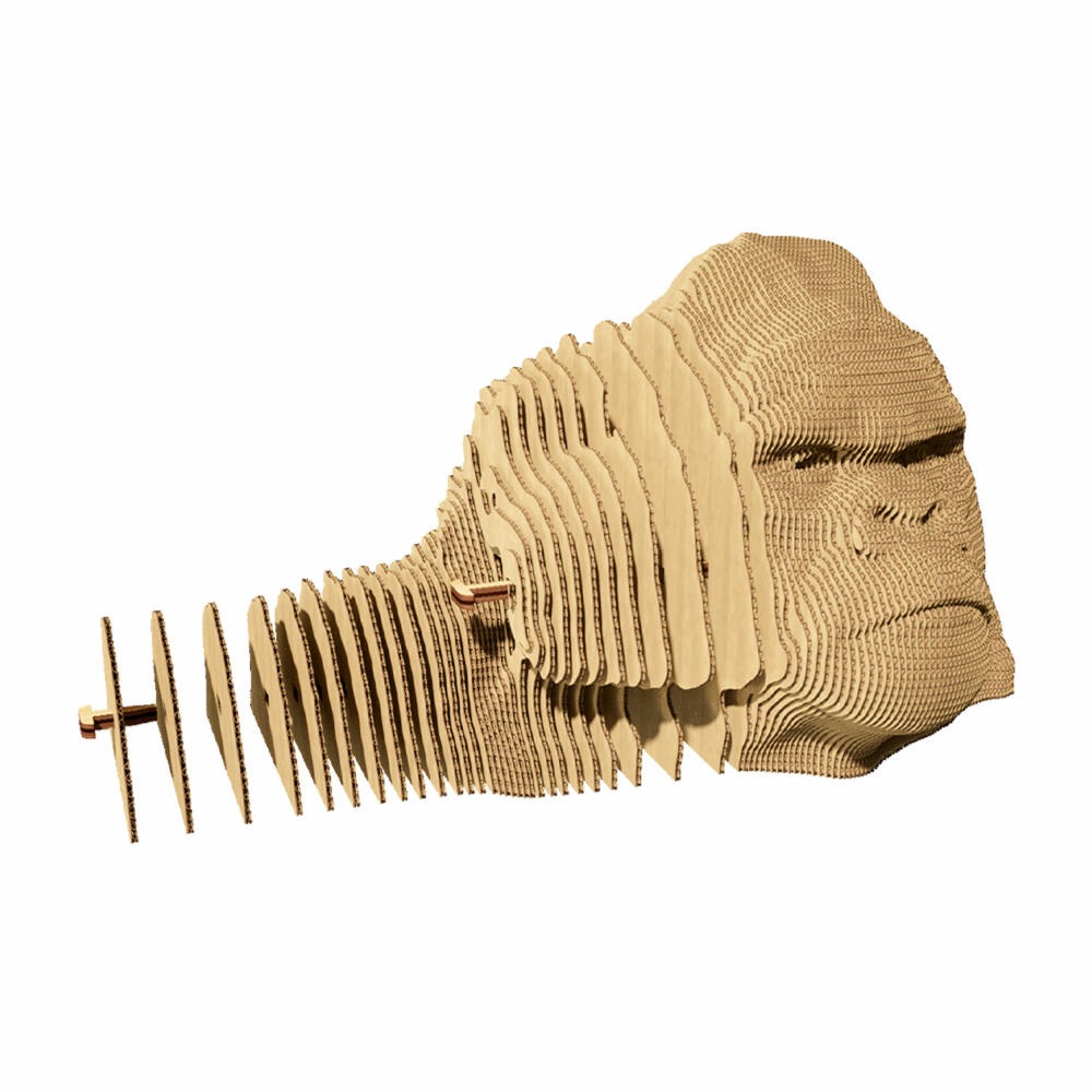 Cartonic 3D-Puzzle Gorilla, Affe, Papp-3D-Bausatz, Pappe, 116 Teile, CARTMGRL