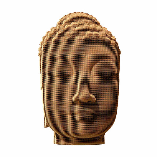 Cartonic 3D-Puzzle Buddha, Büste, Papp-3D-Bausatz, Pappe, 79 Teile, CARTBUDH