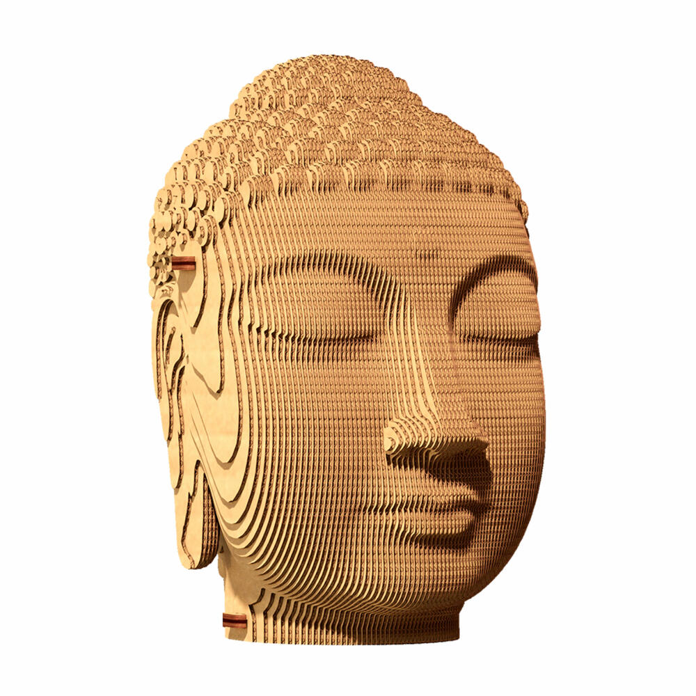 Cartonic 3D-Puzzle Buddha, Büste, Papp-3D-Bausatz, Pappe, 79 Teile, CARTBUDH