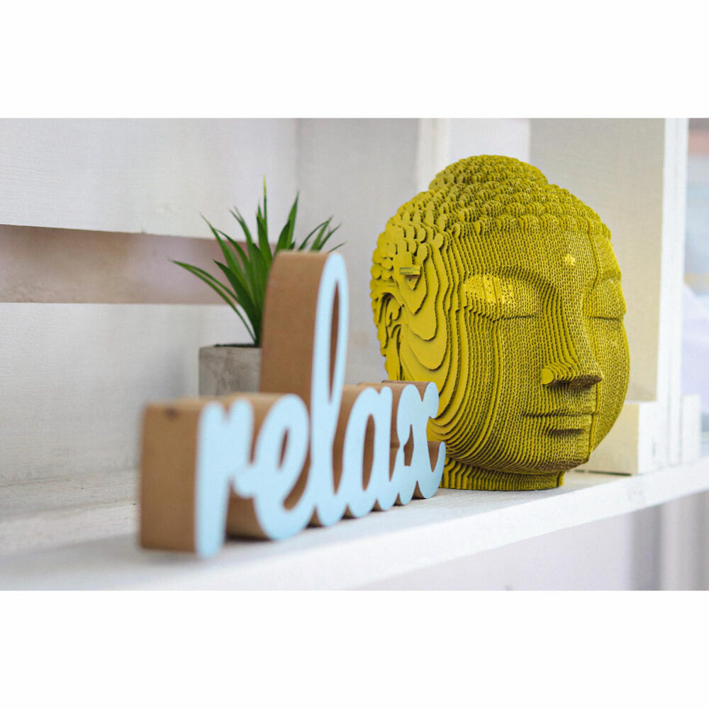 Cartonic 3D-Puzzle Buddha, Büste, Papp-3D-Bausatz, Pappe, 79 Teile, CARTBUDH