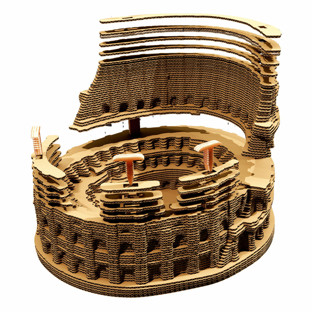 Cartonic 3D-Puzzle Colosseum, Sehenswürdigkeit, Papp-3D-Bausatz, Pappe, 74 Teile, CARTCOLO