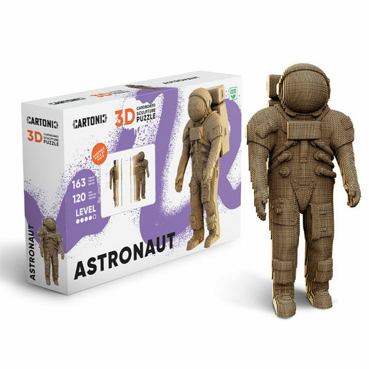 Cartonic 3D-Puzzle Astronaut, Weltraum Papp-3D-Bausatz, Pappe, 163 Teile, CARTASTRON