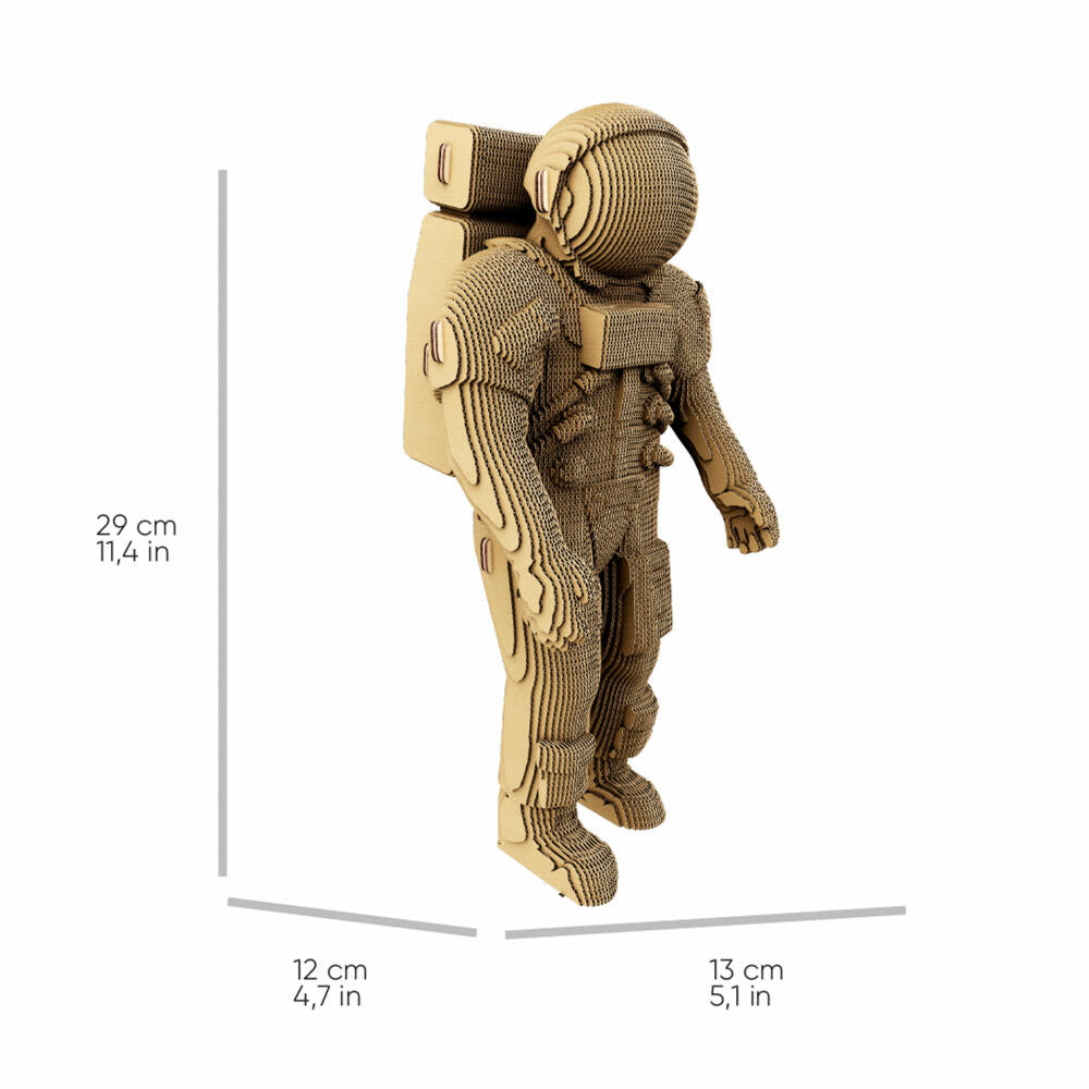 Cartonic 3D-Puzzle Astronaut, Weltraum Papp-3D-Bausatz, Pappe, 163 Teile, CARTASTRON