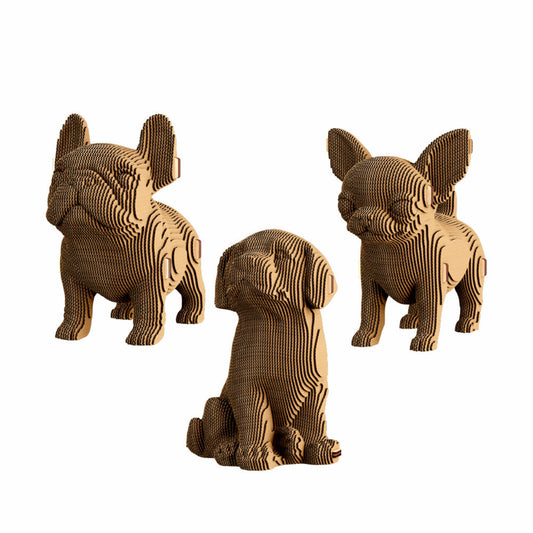 Cartonic 3D-Puzzle Puppies Trio, 3 Hunde, Papp-3D-Bausatz, Pappe, 227 Teile, CARTPUPPIES