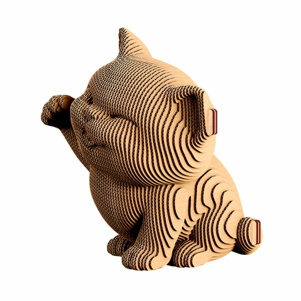 Cartonic 3D-Puzzle Kittens Trio, 3 Kätzchen, Papp-3D-Bausatz, Pappe, 254 Teile, CARTKITTENS