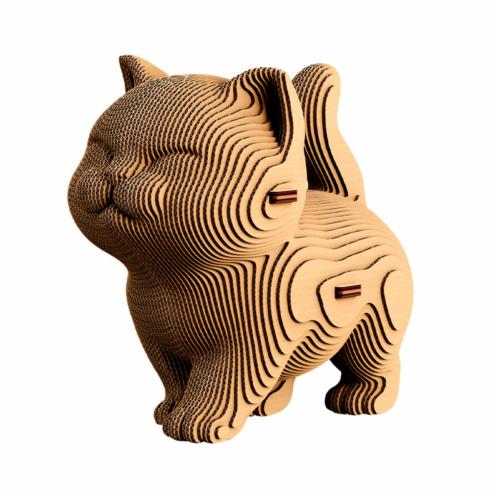 Cartonic 3D-Puzzle Kittens Trio, 3 Kätzchen, Papp-3D-Bausatz, Pappe, 254 Teile, CARTKITTENS