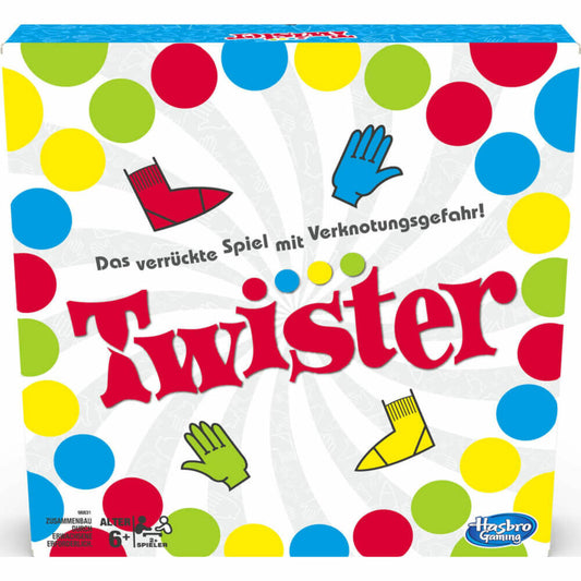 Hasbro Twister, Kinderspiel, Familienspiel, Gesellschaftsspiel, Kinder Spiel, ab 6 Jahre, 98831398