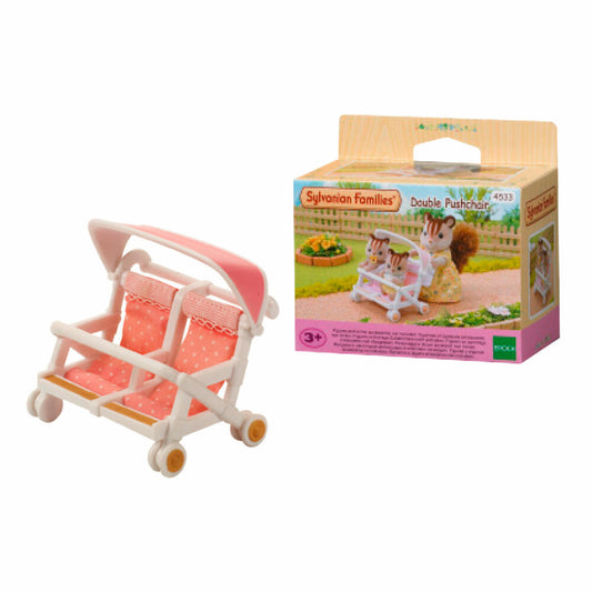 Sylvanian Families Zwillingskinderwagen, Kinderwagen, Spielzeug, Kinder, 4533