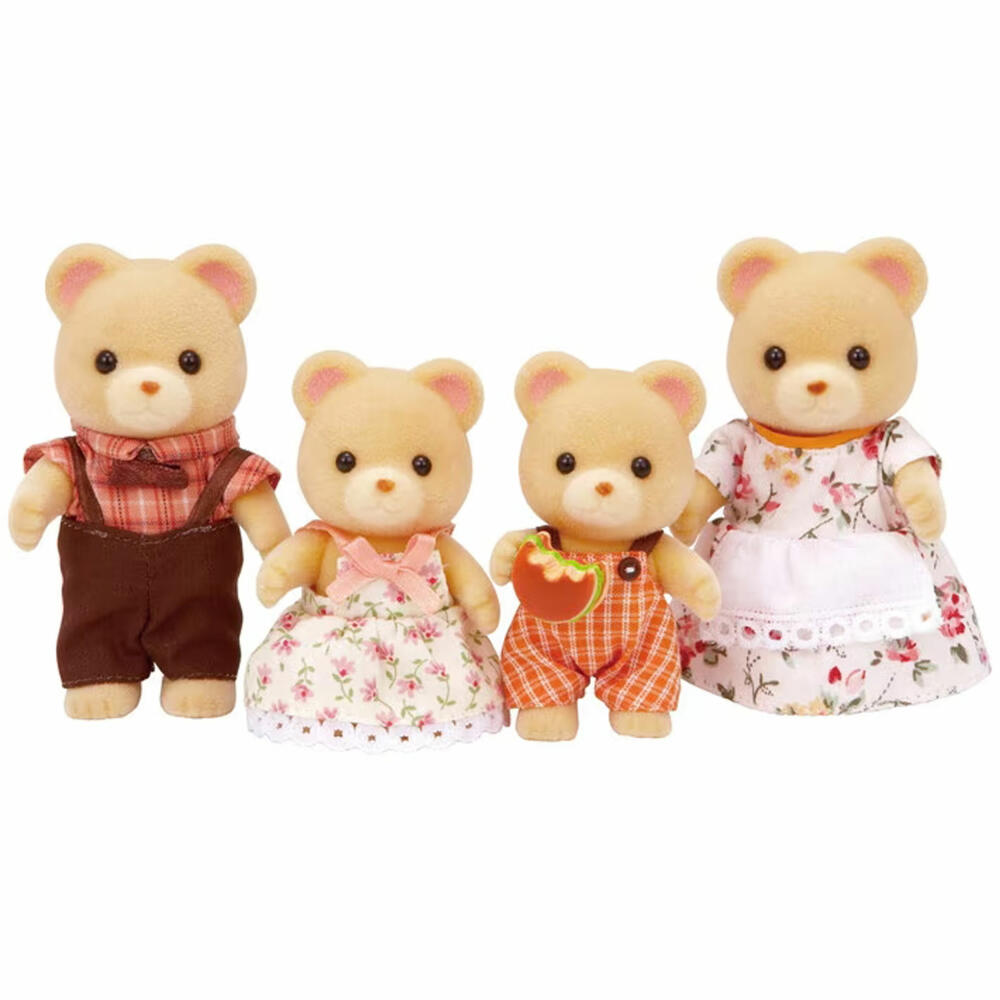 Sylvanian Families Bear Family Furry Mother, Father, Child, Bear, Play Figures, Figures, L5059