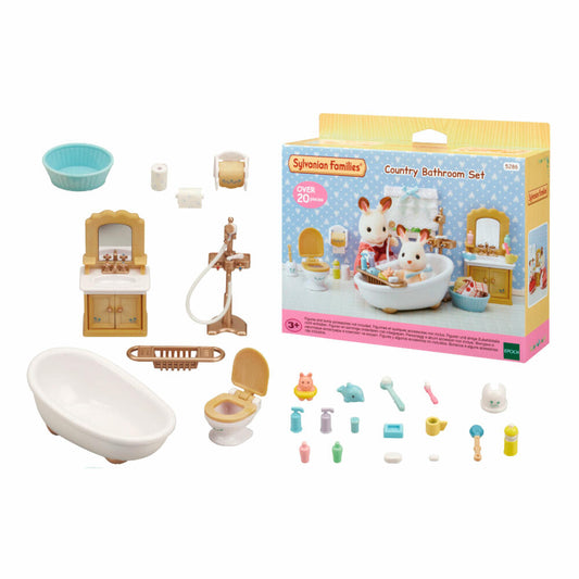 Sylvanian Families Badezimmer im Landhausstil, Spielset, Möbel, Spielzeug, Kinder, 5286