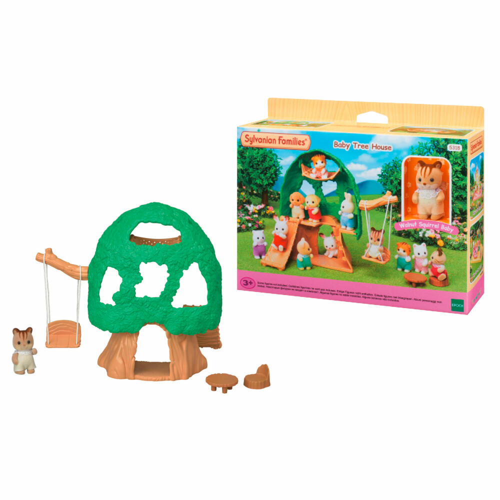Sylvanian Families Baby Abenteuer Baumhaus, Spielset, Figur, Spielzeug, Kinder, 5318