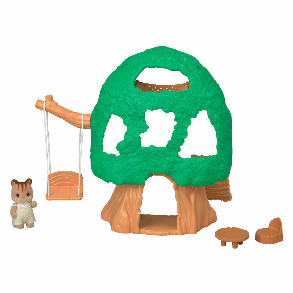 Sylvanian Families Baby Abenteuer Baumhaus, Spielset, Figur, Spielzeug, Kinder, 5318