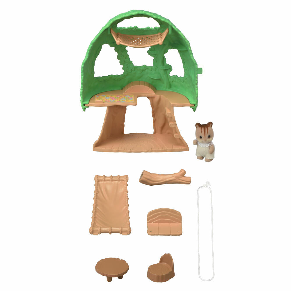 Sylvanian Families Baby Abenteuer Baumhaus, Spielset, Figur, Spielzeug, Kinder, 5318