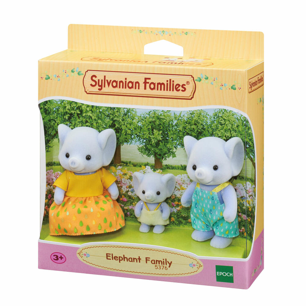 Sylvanian Families Elefanten Familie, Spielfiguren, Figuren, Spielzeug, Kinder, 5376