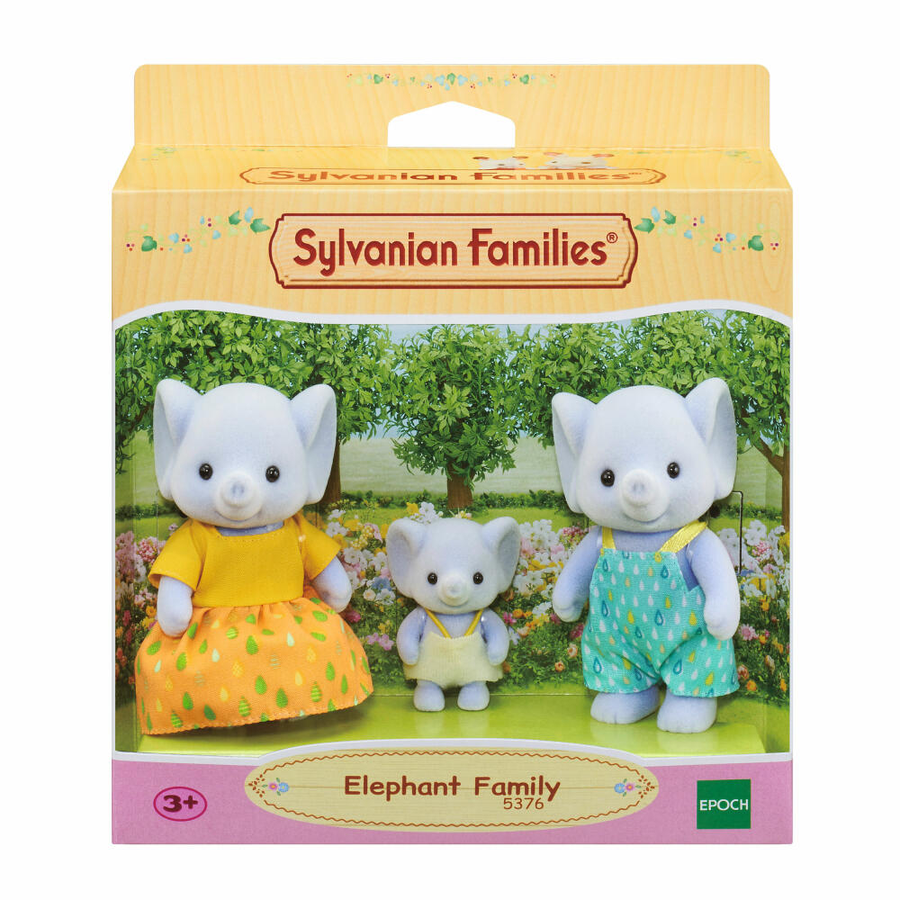 Sylvanian Families Elefanten Familie, Spielfiguren, Figuren, Spielzeug, Kinder, 5376