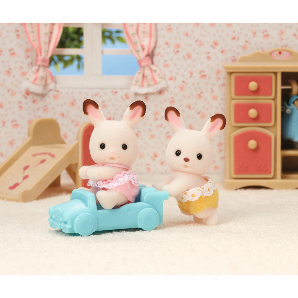 Sylvanian Families Chocolate Bunny Twins, Siblings, Child, Rabbits, Figures, Toy Figures, L5420