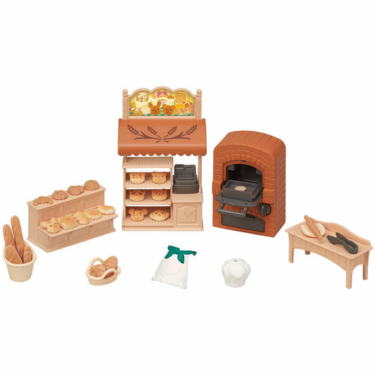 Sylvanian Families Bäckerei Set für Starter Haus, Spielset, Möbel, Spielzeug, Kinder, 5536