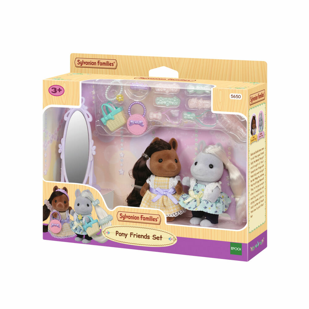 Sylvanian Families Süße Pony Freunde, Spielfiguren, Figur, Spielzeug, Kinder, 5650