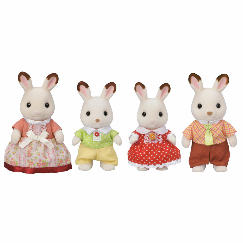 Sylvanian Families Schokoladenhasen Familie, Spielfiguren, Figuren, Spielzeug, Kinder, 5655