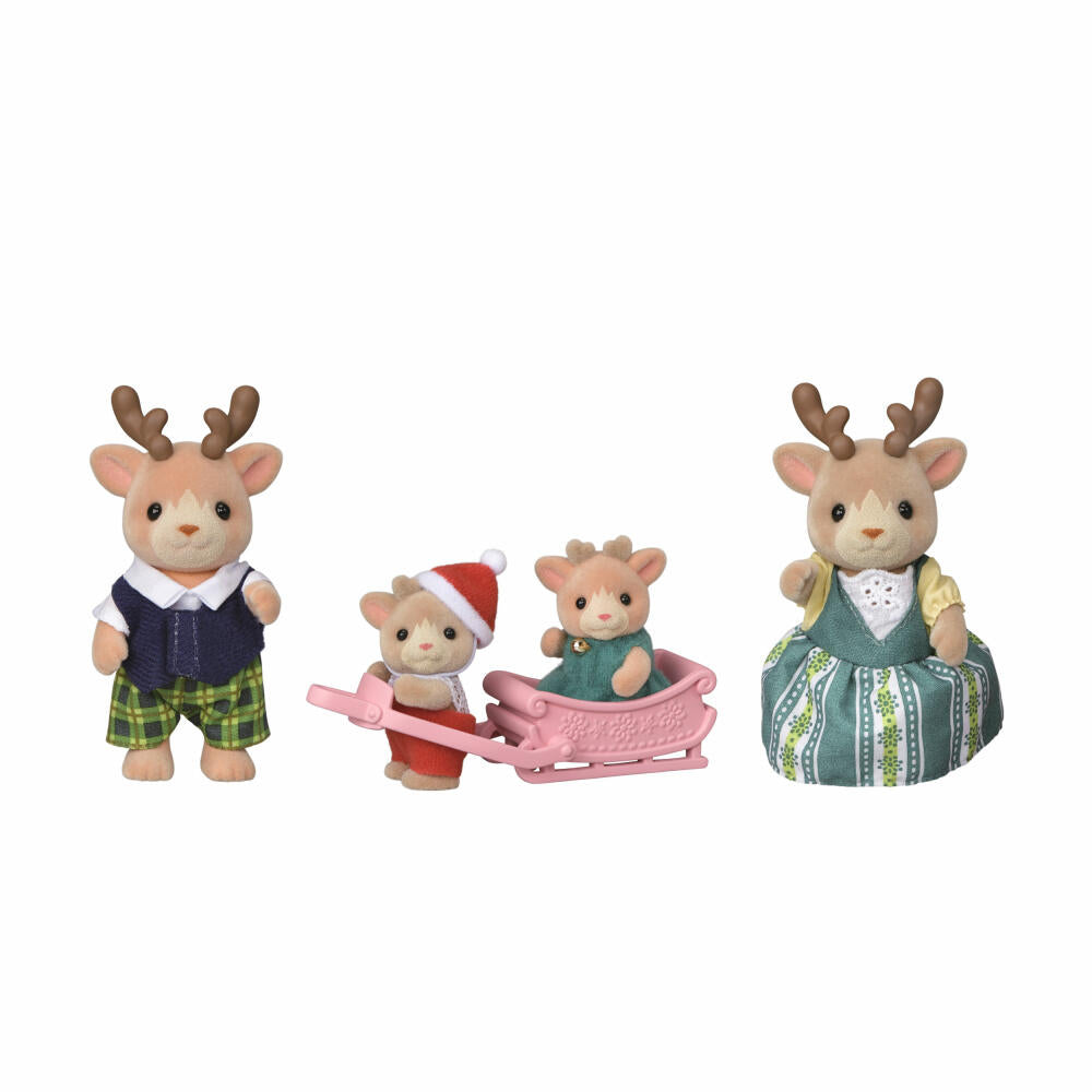 Sylvanian Families Rentier Familie, Spielfiguren, Figuren, Spielzeug, Kinder, 5692