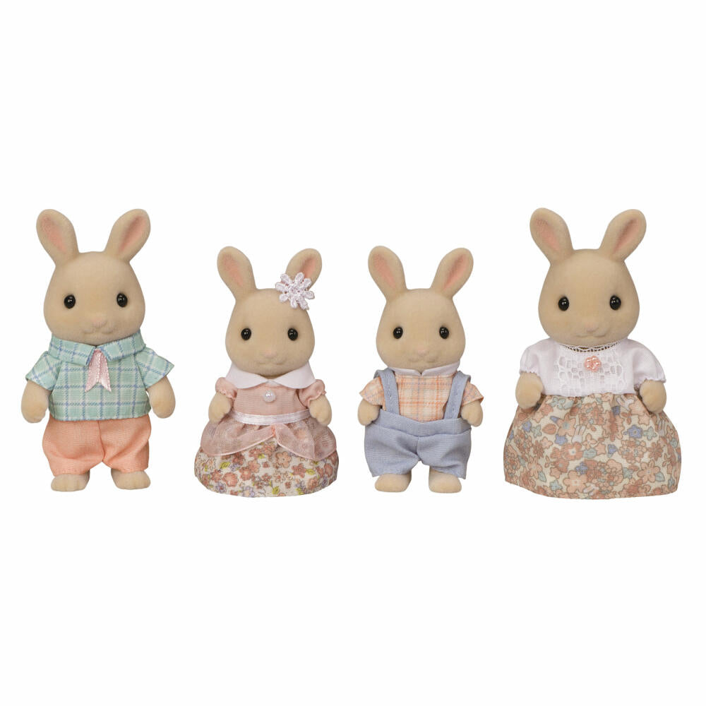Sylvanian Families Milchhasen Familie, Spielfiguren, Figuren, Spielzeug, Kinder, 5706