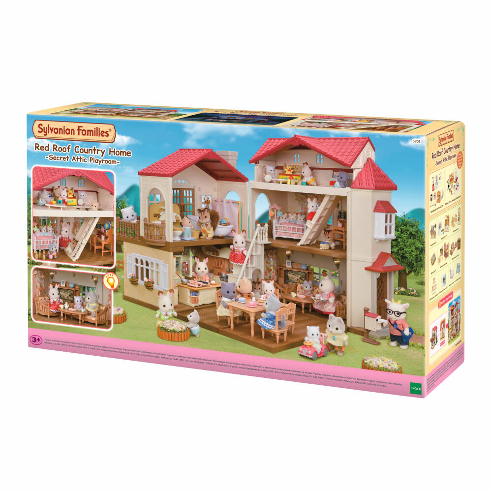 Sylvanian Families Stadthaus mit Dachzimmer, Haus, Spielhaus, Spielzeug, Kinder, 5708