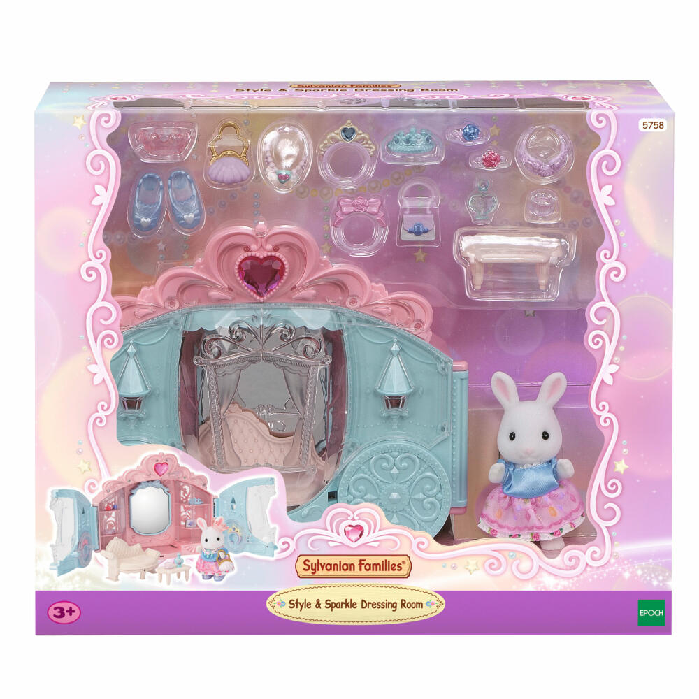 Sylvanian Families Elegantes Ankleidezimmer mit Figur, Spielfigur, Spielzeug, Kinder, 5758