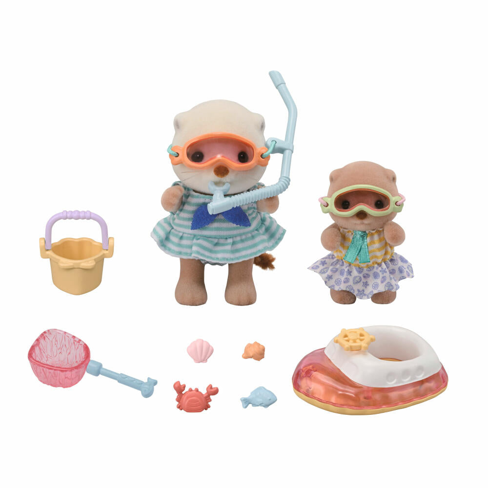 Sylvanian Families Seeotter Schnorchel Spielset, Spielfiguren, Figur, Spielzeug, Kinder, 5804